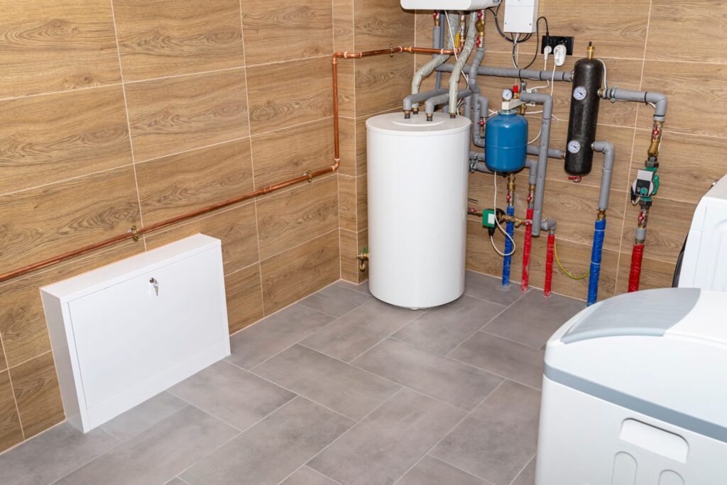 Residential water heater and plumbing system installed in Windsor